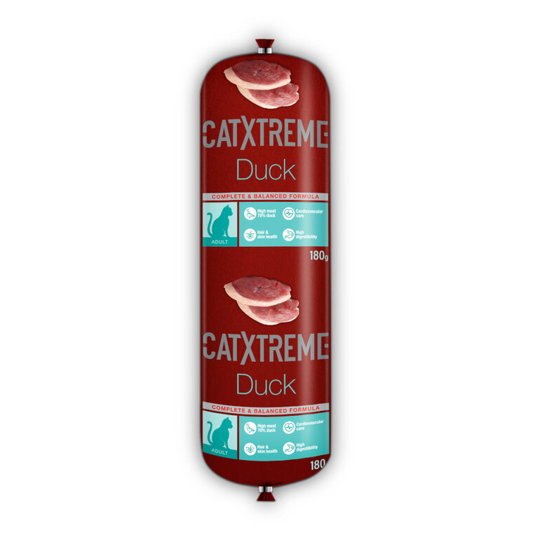 Catxtreme Salchicha Pato y Guisantes para gatos , , large image number null